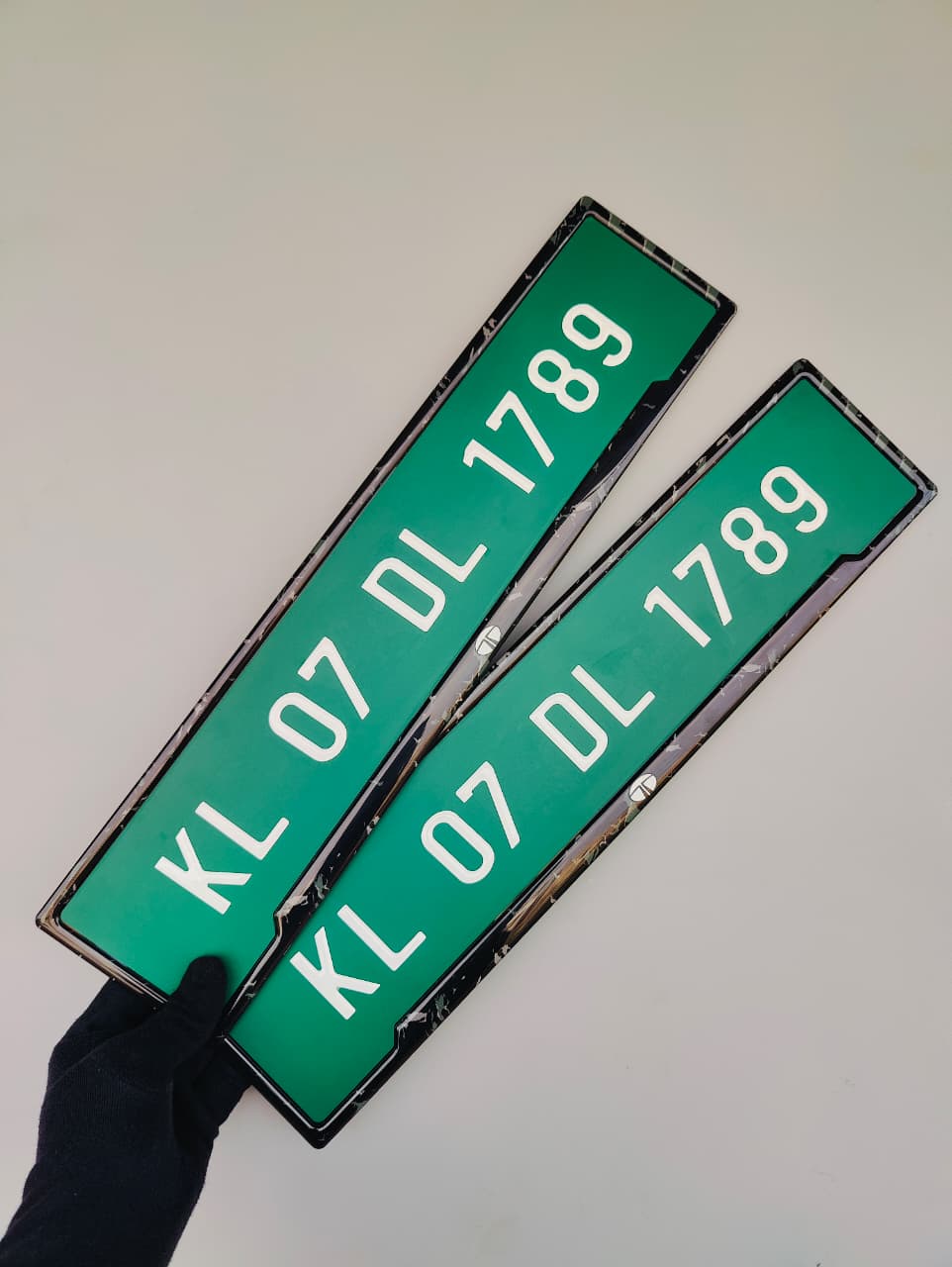 Carbon Strike Series premium EV number plate