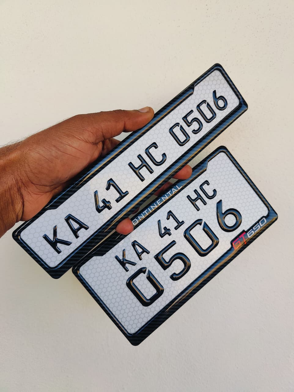 Buy stylish bike gel number plate online in India with VIP number design