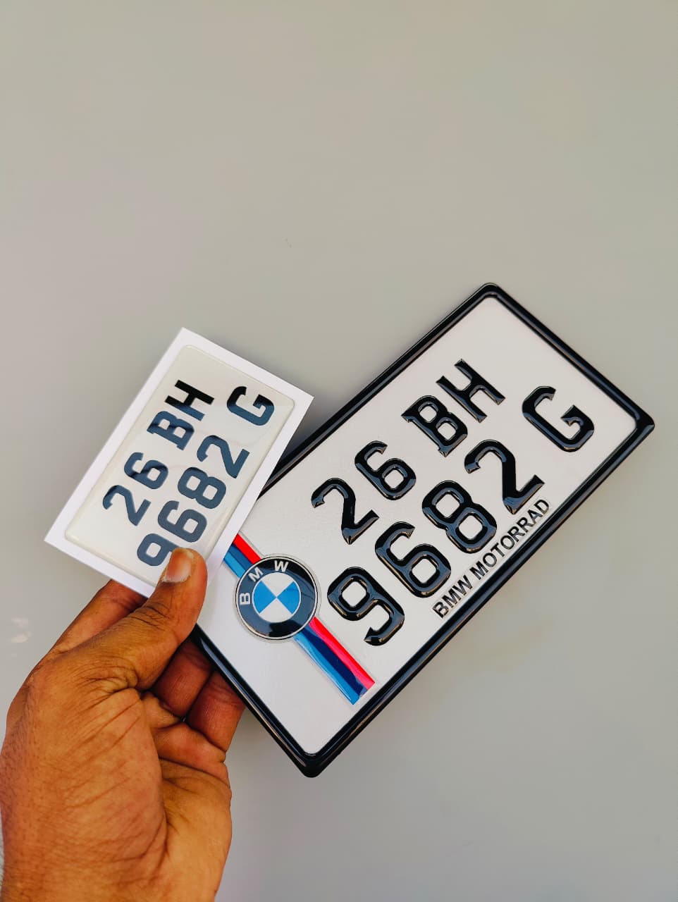Order BMW motorcycle Gel Number Plates
