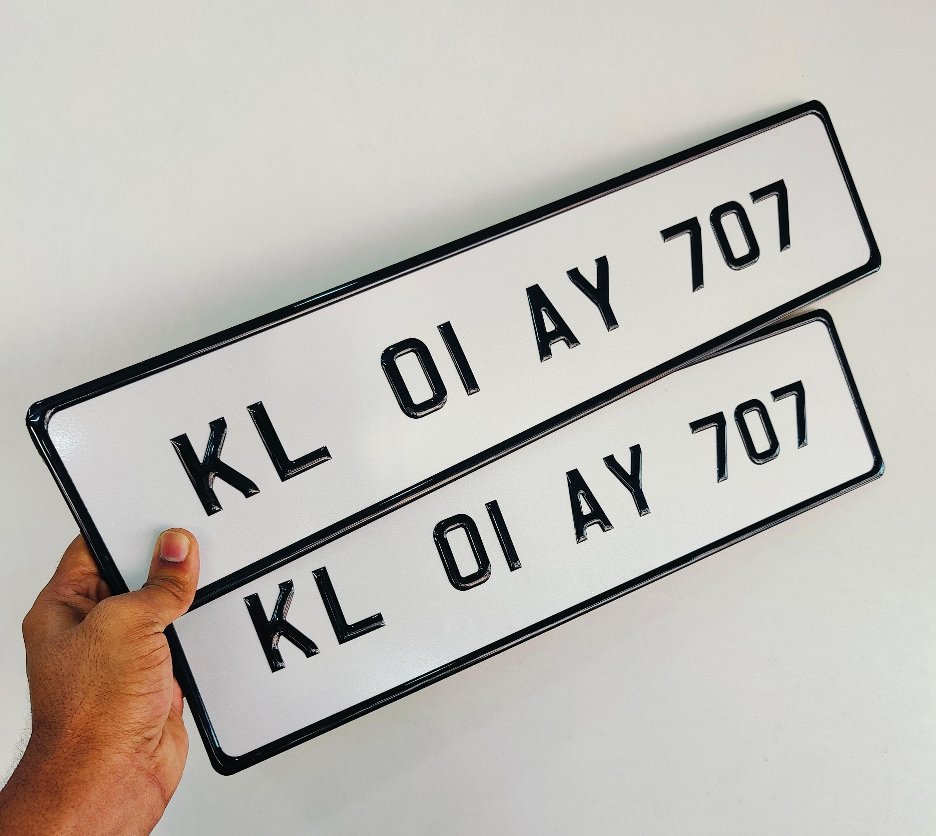 Order Car gel number plates in Kerala