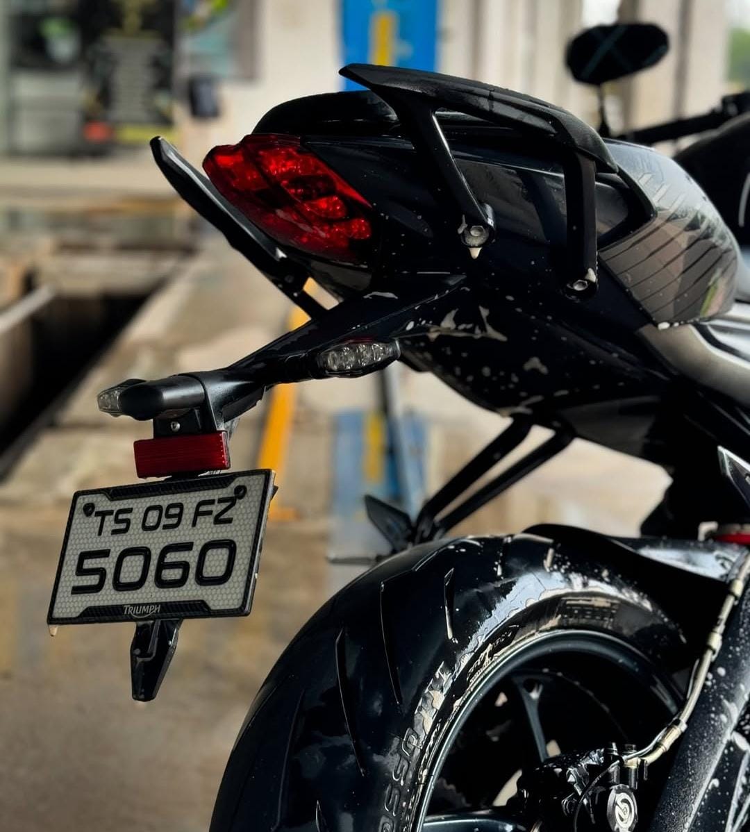Triumph gelnumberplates Telangana